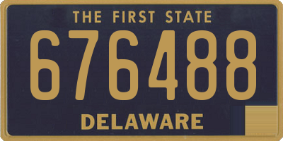 DE license plate 676488