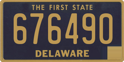 DE license plate 676490