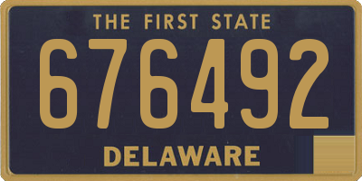 DE license plate 676492