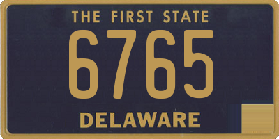 DE license plate 6765