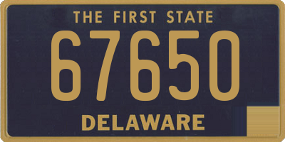 DE license plate 67650