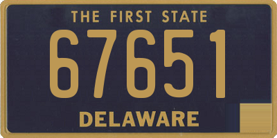 DE license plate 67651