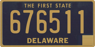 DE license plate 676511