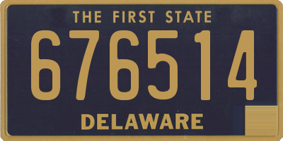 DE license plate 676514