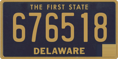 DE license plate 676518