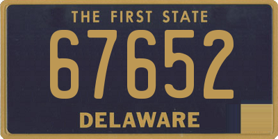 DE license plate 67652
