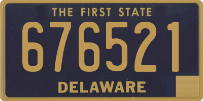 DE license plate 676521