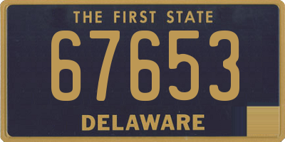DE license plate 67653
