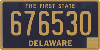 DE license plate 676530