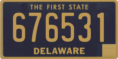 DE license plate 676531