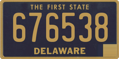 DE license plate 676538