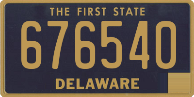 DE license plate 676540
