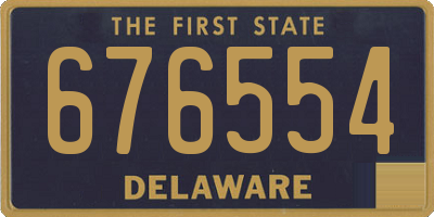 DE license plate 676554