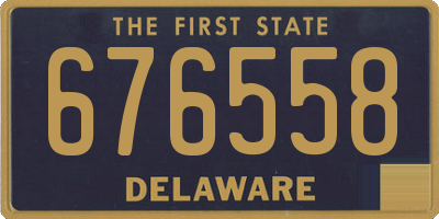 DE license plate 676558