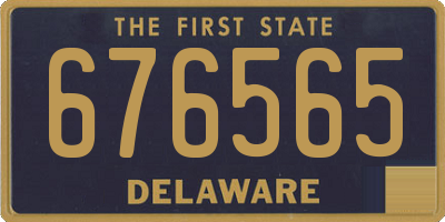 DE license plate 676565