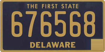 DE license plate 676568