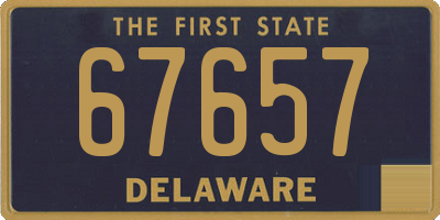 DE license plate 67657