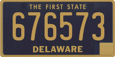 DE license plate 676573