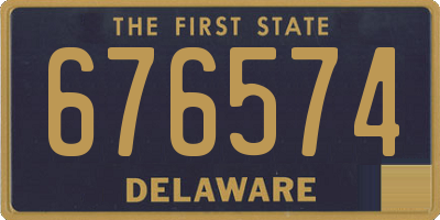 DE license plate 676574