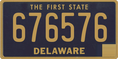 DE license plate 676576