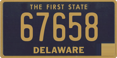 DE license plate 67658