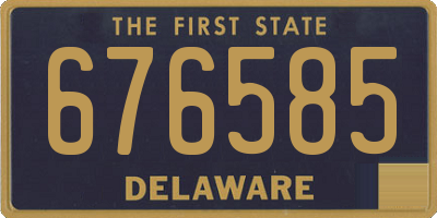 DE license plate 676585