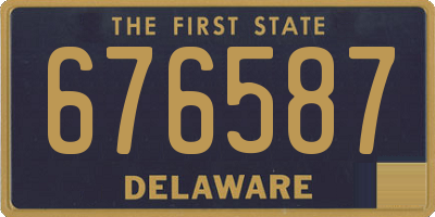 DE license plate 676587