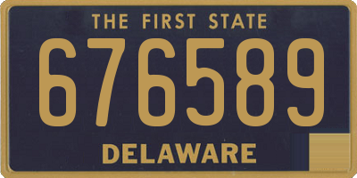 DE license plate 676589