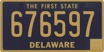 DE license plate 676597