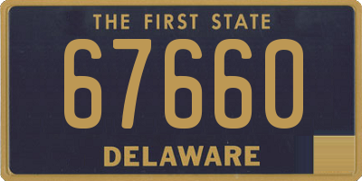 DE license plate 67660