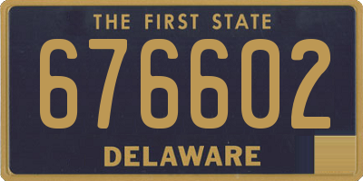 DE license plate 676602