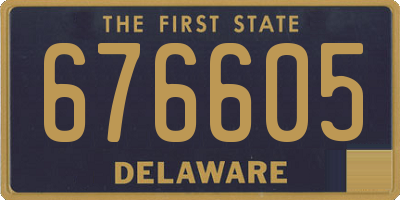 DE license plate 676605