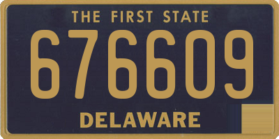 DE license plate 676609