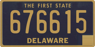 DE license plate 676615