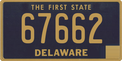 DE license plate 67662