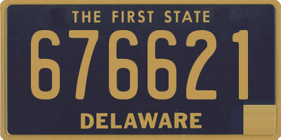 DE license plate 676621