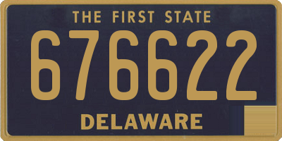 DE license plate 676622