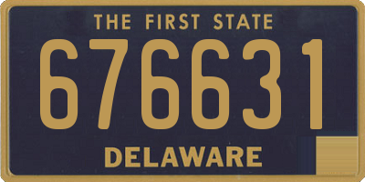 DE license plate 676631