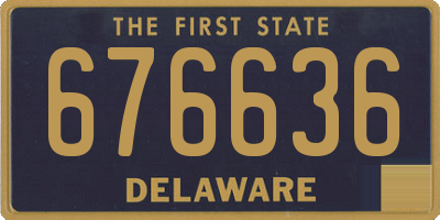 DE license plate 676636
