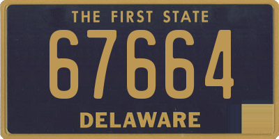 DE license plate 67664