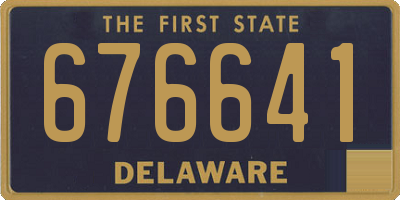 DE license plate 676641