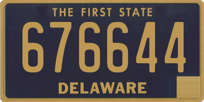 DE license plate 676644