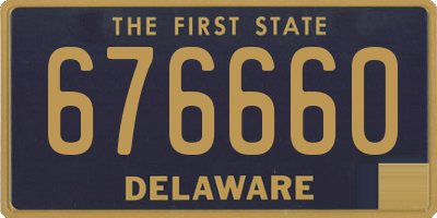 DE license plate 676660