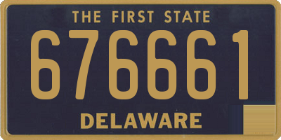 DE license plate 676661