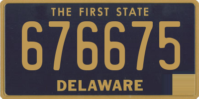 DE license plate 676675