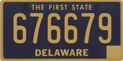 DE license plate 676679