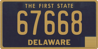DE license plate 67668