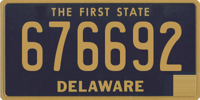 DE license plate 676692