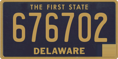 DE license plate 676702