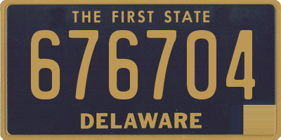 DE license plate 676704